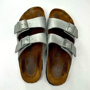 Birkenstock Arizona Silver, size 38